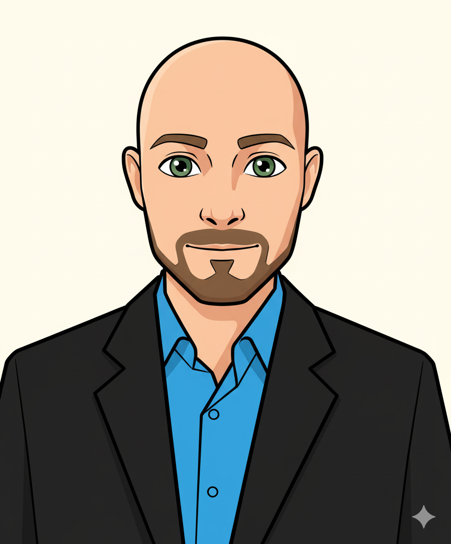 Cartoon of Yuriy Belenitsky